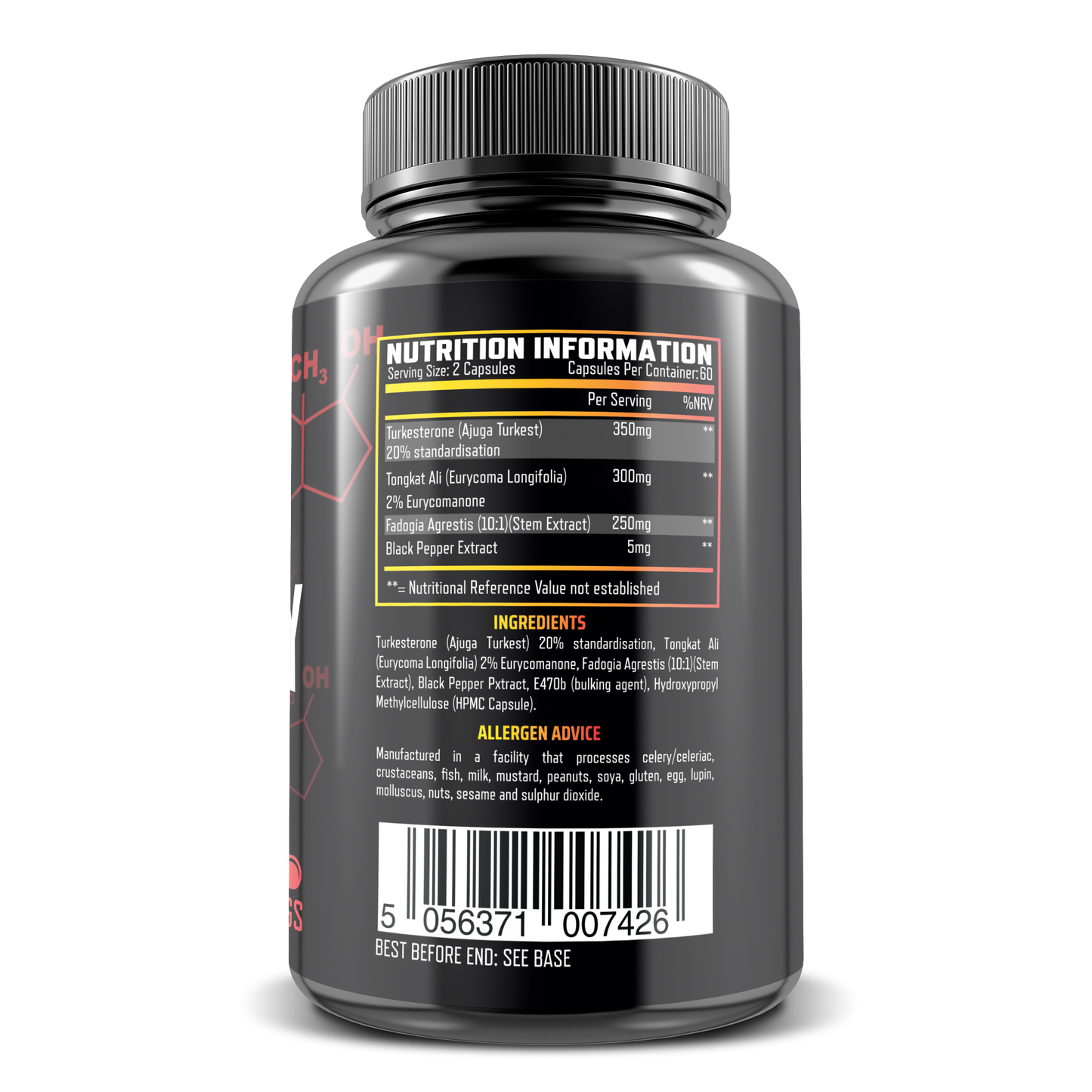 Lycan Labs Anabolic Fury Testo Charge 60 Caps