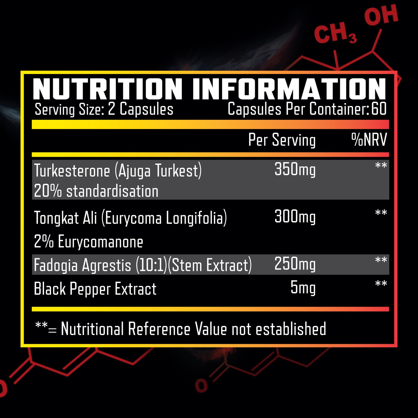 Lycan Labs Anabolic Fury Testo Charge 60 Caps