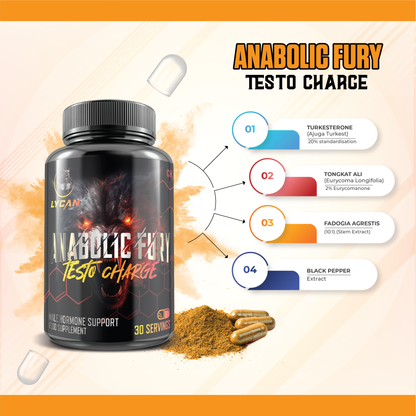 Lycan Labs Anabolic Fury Testo Charge 60 Caps